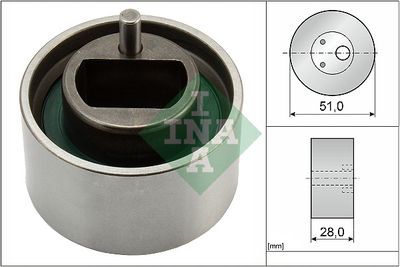 Spriegotājrullītis, Gāzu sadales mehānisma piedziņas siksna Schaeffler INA 531 0855 10