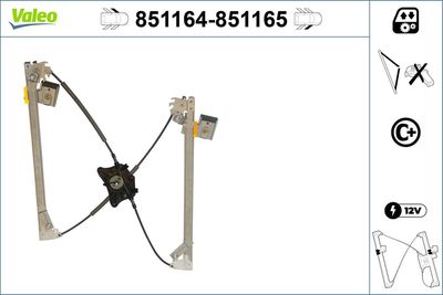 Стеклоподъемник VALEO 851164