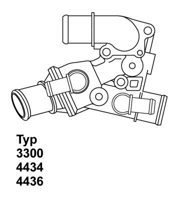Termostats, Dzesēšanas šķidrums BorgWarner (Wahler) 4436.80D