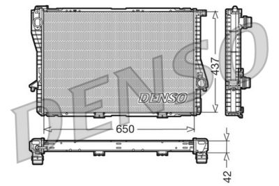 Radiators, Motora dzesēšanas sistēma DENSO DRM05047