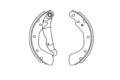 Bremžu loku komplekts KAVO PARTS KBS-1408