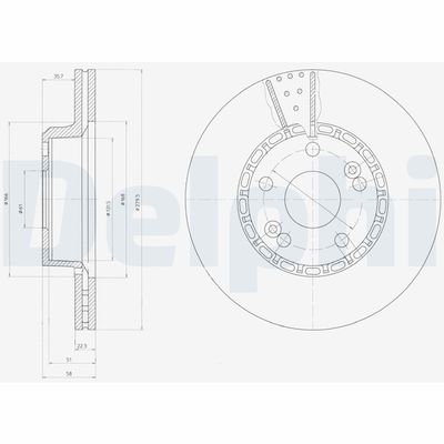Bremžu diski DELPHI BG2449