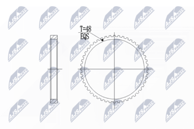 Зубчатый диск импульсного датчика, противобл. устр. NTY NZA-VV-002