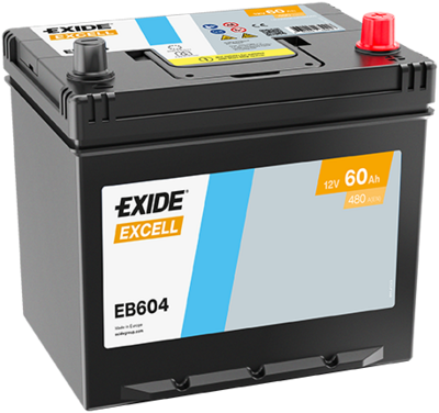 Стартерная аккумуляторная батарея EXIDE EB604