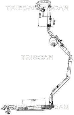 Augst-/Zemspiediena cauruļvads, Gaisa kond. sist. TRISCAN 9010 28065