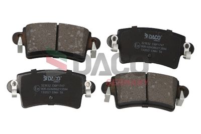 Комплект тормозных колодок, дисковый тормоз DACO 323623