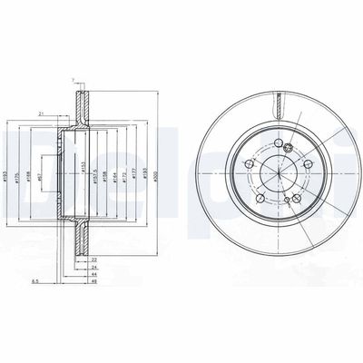 Bremžu diski DELPHI BG2776