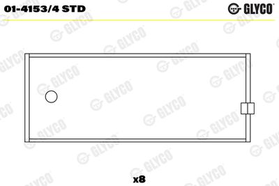 Шатунный подшипник GLYCO 01-4153/4 STD