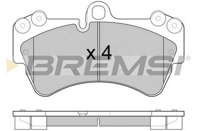 Bremžu uzliku kompl., Disku bremzes BREMSI BP3099CE