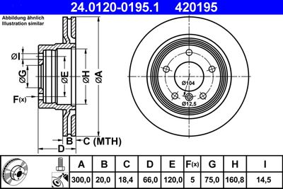 Тормозной диск ATE 24.0120-0195.1