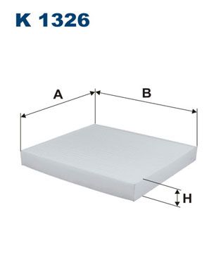 Фильтр, воздух во внутренном пространстве FILTRON K 1326