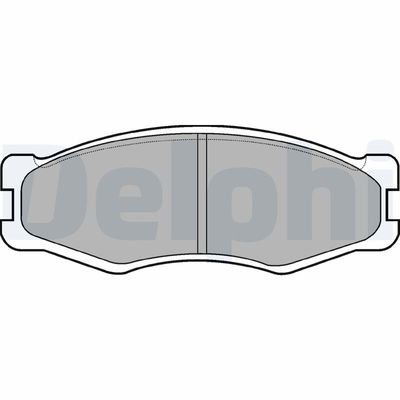 Комплект тормозных колодок, дисковый тормоз DELPHI LP707