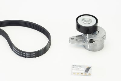 Ķīļrievu siksnu komplekts CONTINENTAL CTAM 6PK1033K1