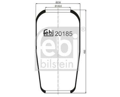 Pneimoatsperes spilvens, Pneimopiekare FEBI BILSTEIN 20185