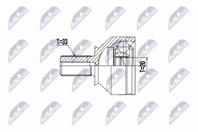 Шарнирный комплект, приводной вал NTY NPZ-RE-066