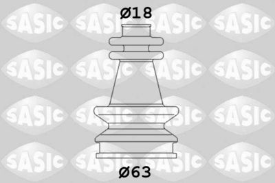 Комплект пыльника, приводной вал SASIC 2873703