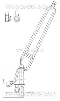 Гидравлический шланг, рулевое управление TRISCAN 8516 11028