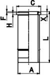Cilindra čaula KOLBENSCHMIDT 89599110