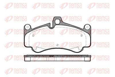 Bremžu uzliku kompl., Disku bremzes REMSA 1066.00