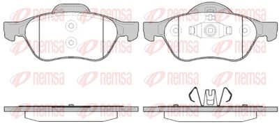 Bremžu uzliku kompl., Disku bremzes REMSA 0962.40