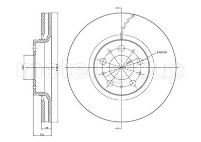 Тормозной диск METELLI 23-0561C