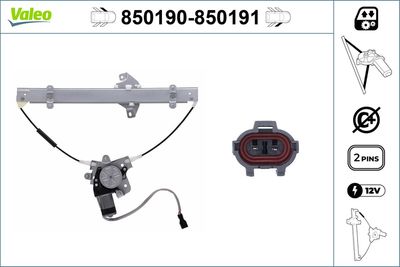 Стеклоподъемник VALEO 850190