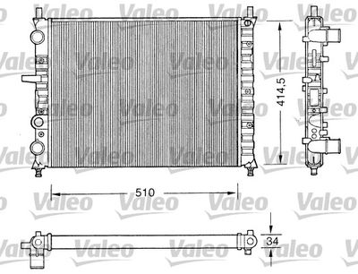 Radiators, Motora dzesēšanas sistēma VALEO 731303