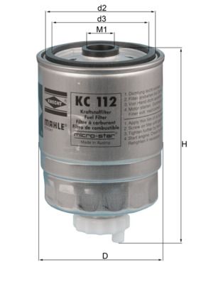 Топливный фильтр KNECHT KC 112