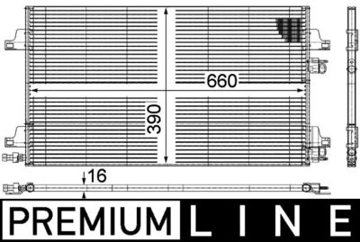Конденсатор, кондиционер MAHLE AC 366 000P