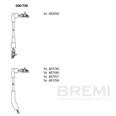 Augstsprieguma vadu komplekts BREMI 300/736