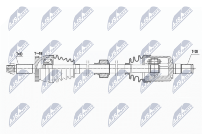 Приводной вал NTY NPW-HY-577