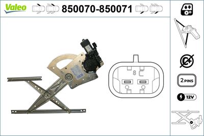 Стеклоподъемник VALEO 850070