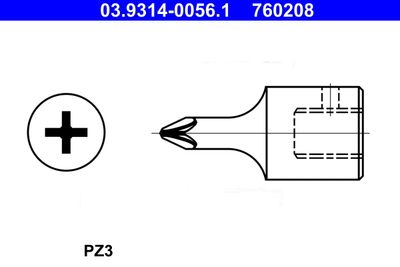 Насадка торцового ключа ATE 03.9314-0056.1