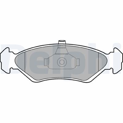 Комплект тормозных колодок, дисковый тормоз DELPHI LP1603