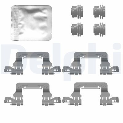Комплектующие, колодки дискового тормоза DELPHI LX0778