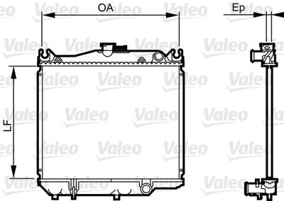 Radiators, Motora dzesēšanas sistēma VALEO 731692