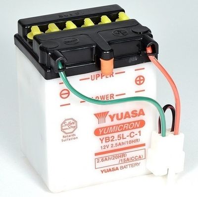Startera akumulatoru baterija YUASA YB2.5L-C-1