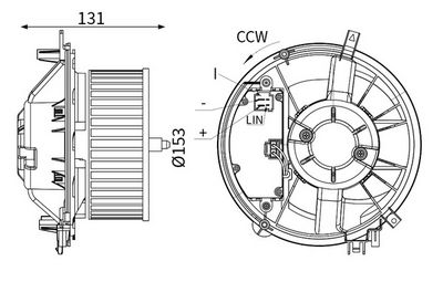 Вентилятор салона MAHLE AB 431 000S