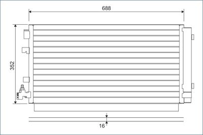 Конденсатор, кондиционер VALEO 814094