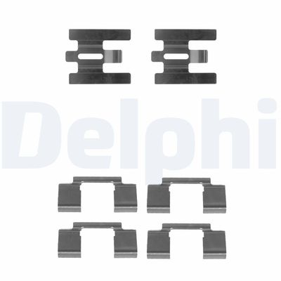 Комплектующие, колодки дискового тормоза DELPHI LX0224