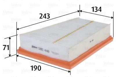 Gaisa filtrs VALEO 585448