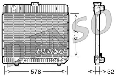 Radiators, Motora dzesēšanas sistēma DENSO DRM17024