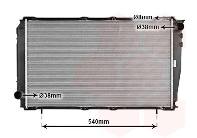 Radiators, Motora dzesēšanas sistēma VAN WEZEL 51002043