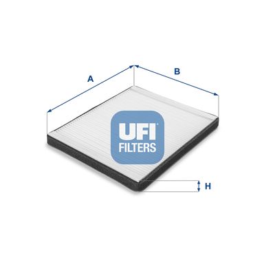 Фильтр, воздух во внутренном пространстве UFI 53.075.00