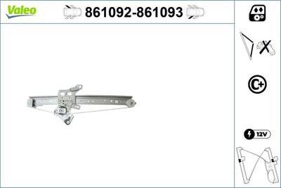 Стеклоподъемник VALEO 861092