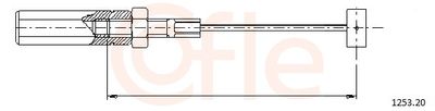 Тросик газа COFLE 92.1253.20