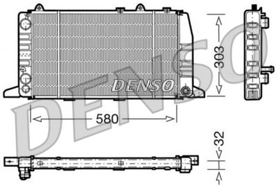 Radiators, Motora dzesēšanas sistēma DENSO DRM02011