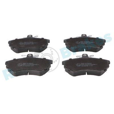 Комплект тормозных колодок, дисковый тормоз RAP BRAKES R-P0035
