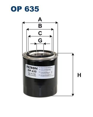 Eļļas filtrs FILTRON OP 635