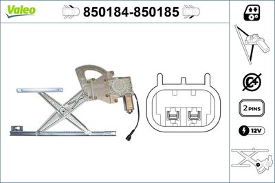 Стеклоподъемник VALEO 850184